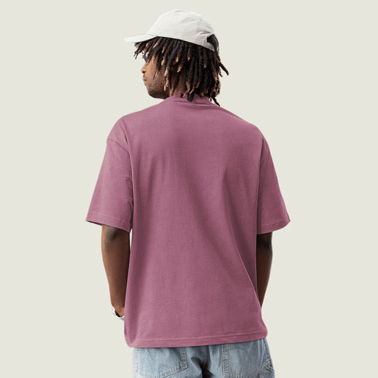 Solid Flamingo Glow Oversized Tee.