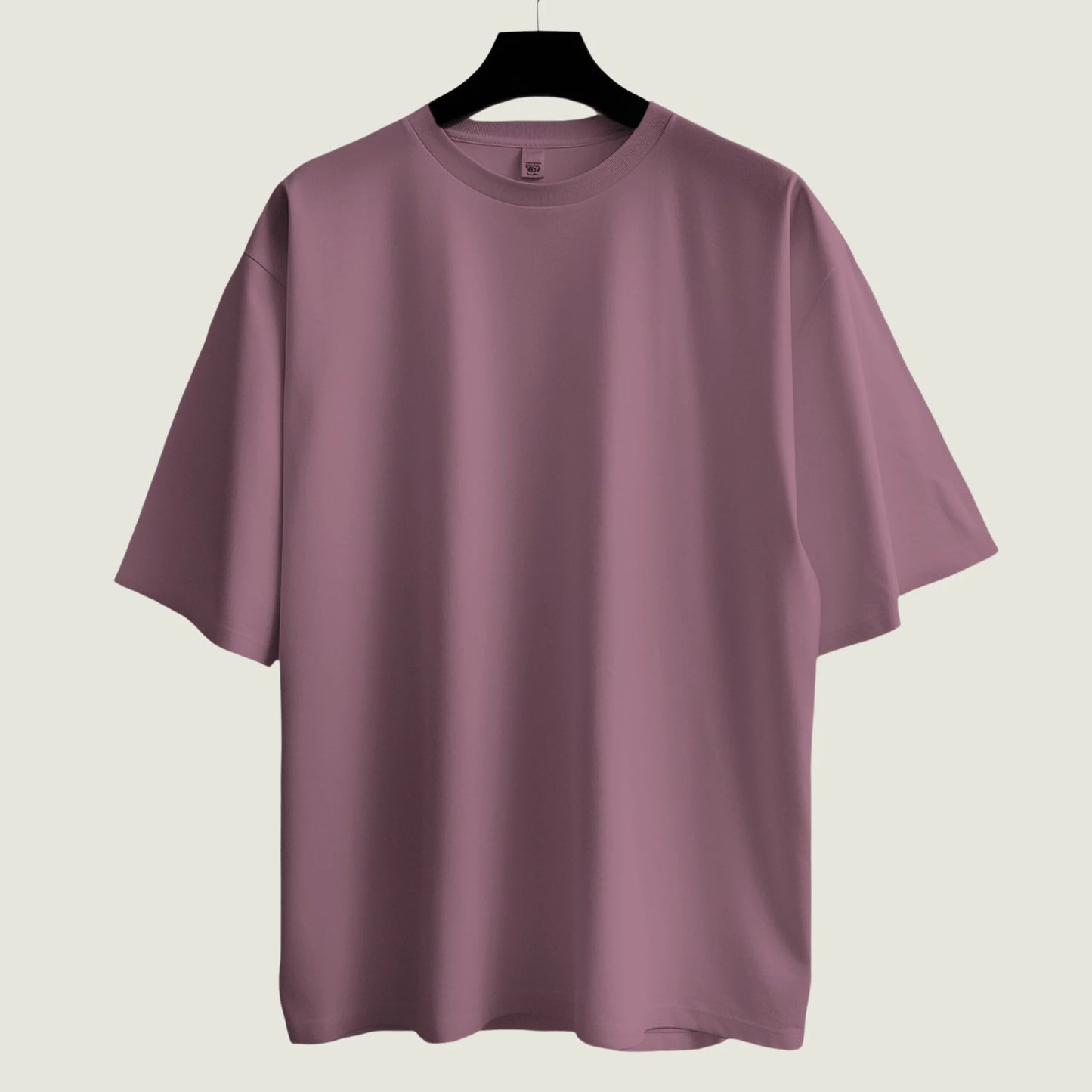 Solid Flamingo Glow Oversized Tee.