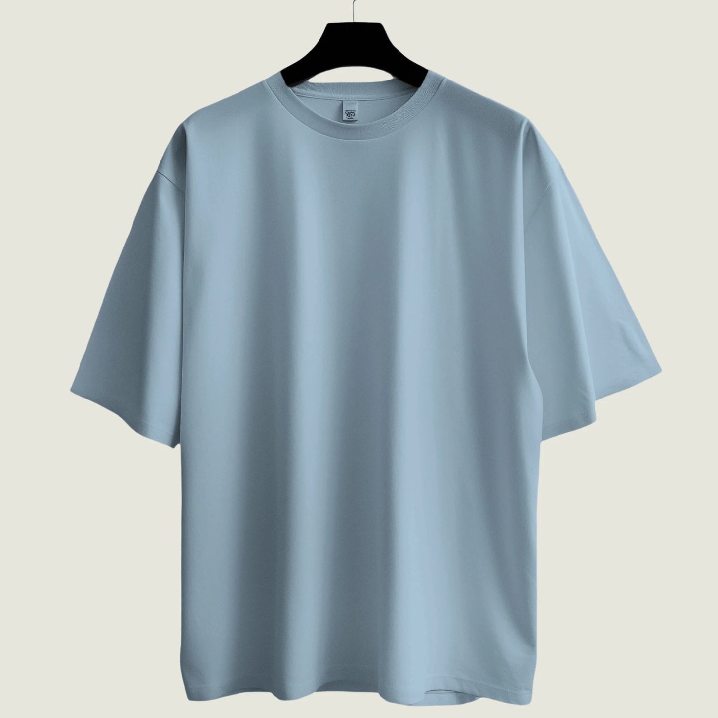 Solid Baby Blue Oversized Tee