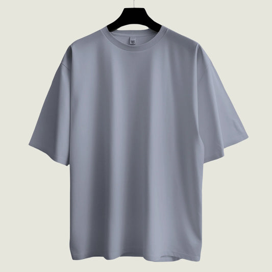 Solid Lavender Mist Oversized Tee
