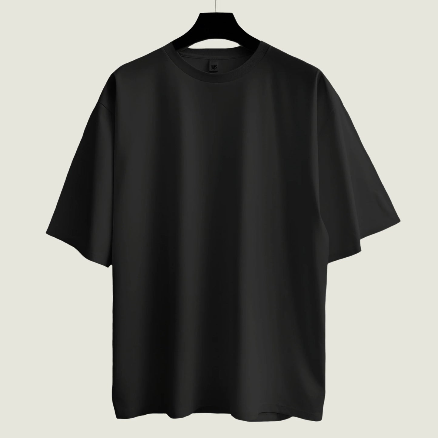 Solid Midnight Black OverSized Tee.
